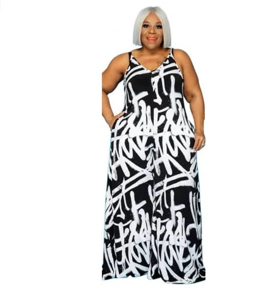 Women's Summer Plus Size Jumpsuit