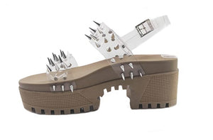 Cape Robbin Dominica Platform Strappy Studded Sandals for Women