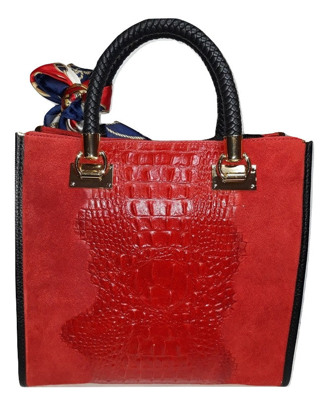 Genuine Leather/Suede Handbag