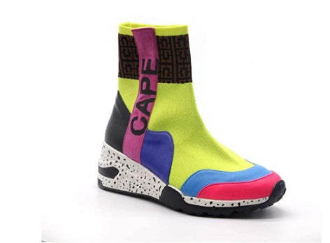 Cape Robbin Remi Sneakers for Women, Wedge Fashion